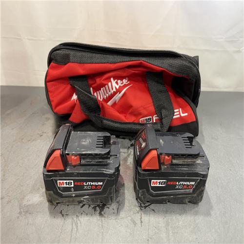 AS-IS - Milwaukee M18 18-Volt Lithium-Ion XC Extended Capacity 5.0 Ah Battery (2-Pack)