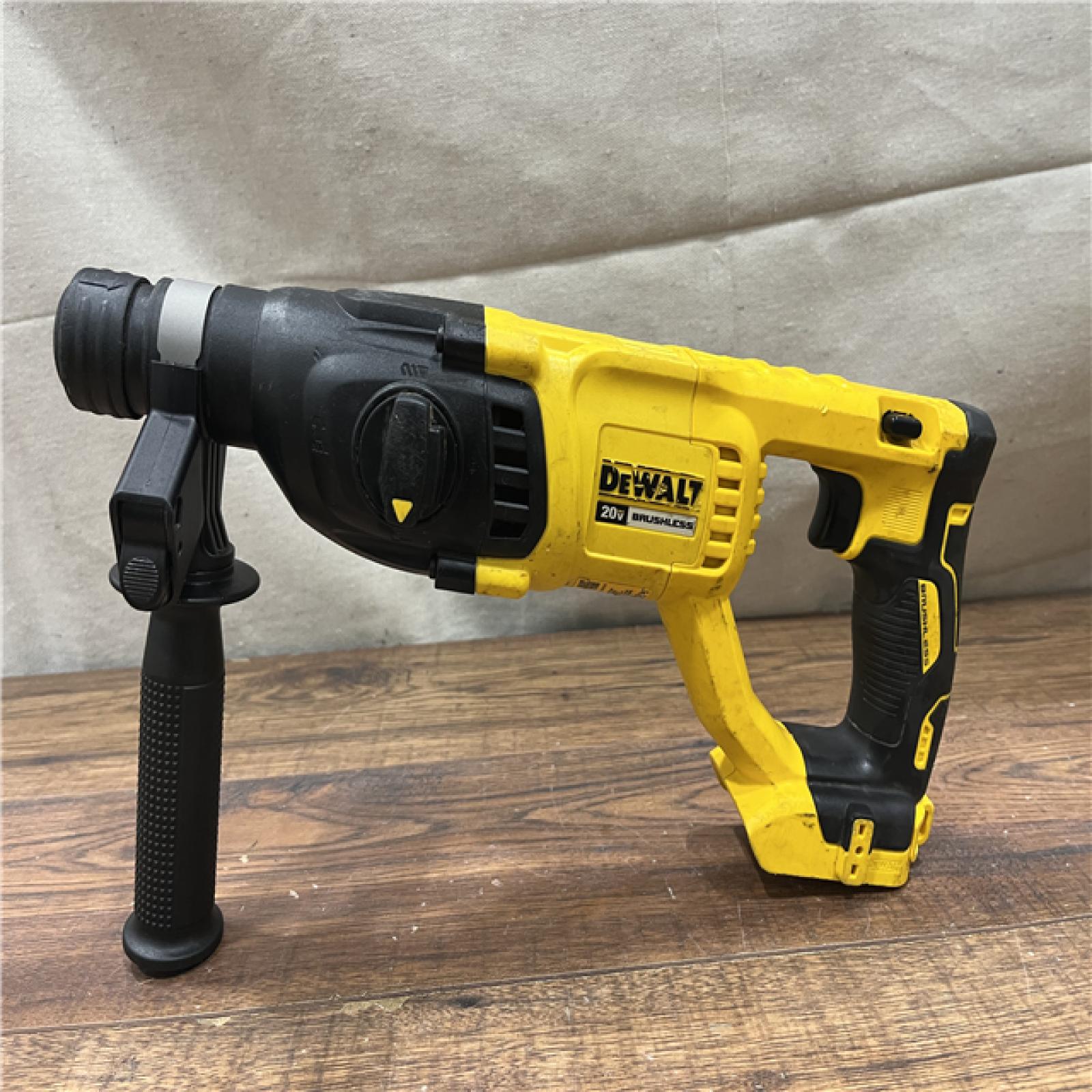 AS-IS DEWALT 20V MAX Cordless Brushless 1 in. SDS Plus D-Handle Concrete and Masonry Rotary Hammer (Tool Only)