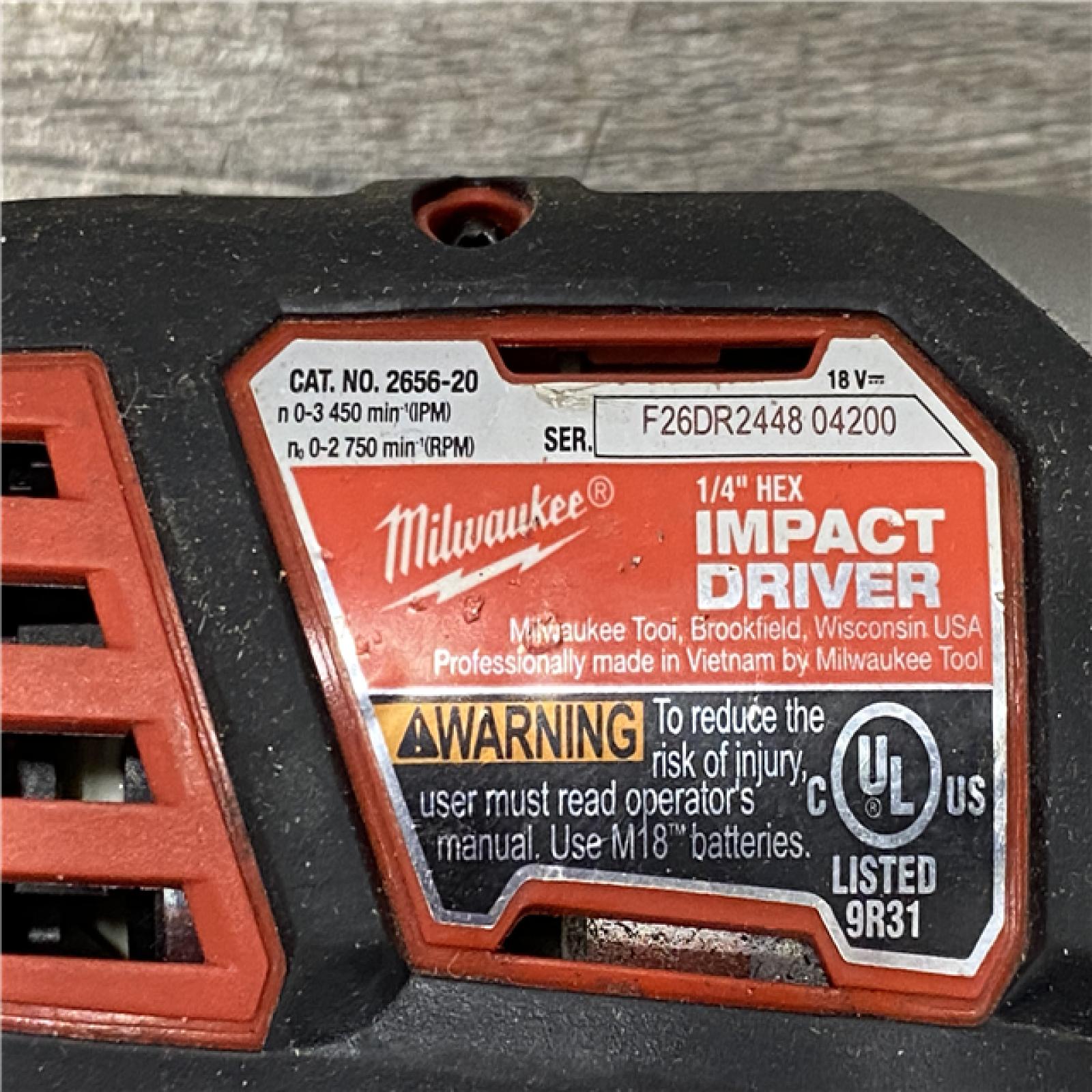 AS-IS Milwaukee 18V Cordless Brushed 2-Tool Drill/Driver and Impact Driver Kit