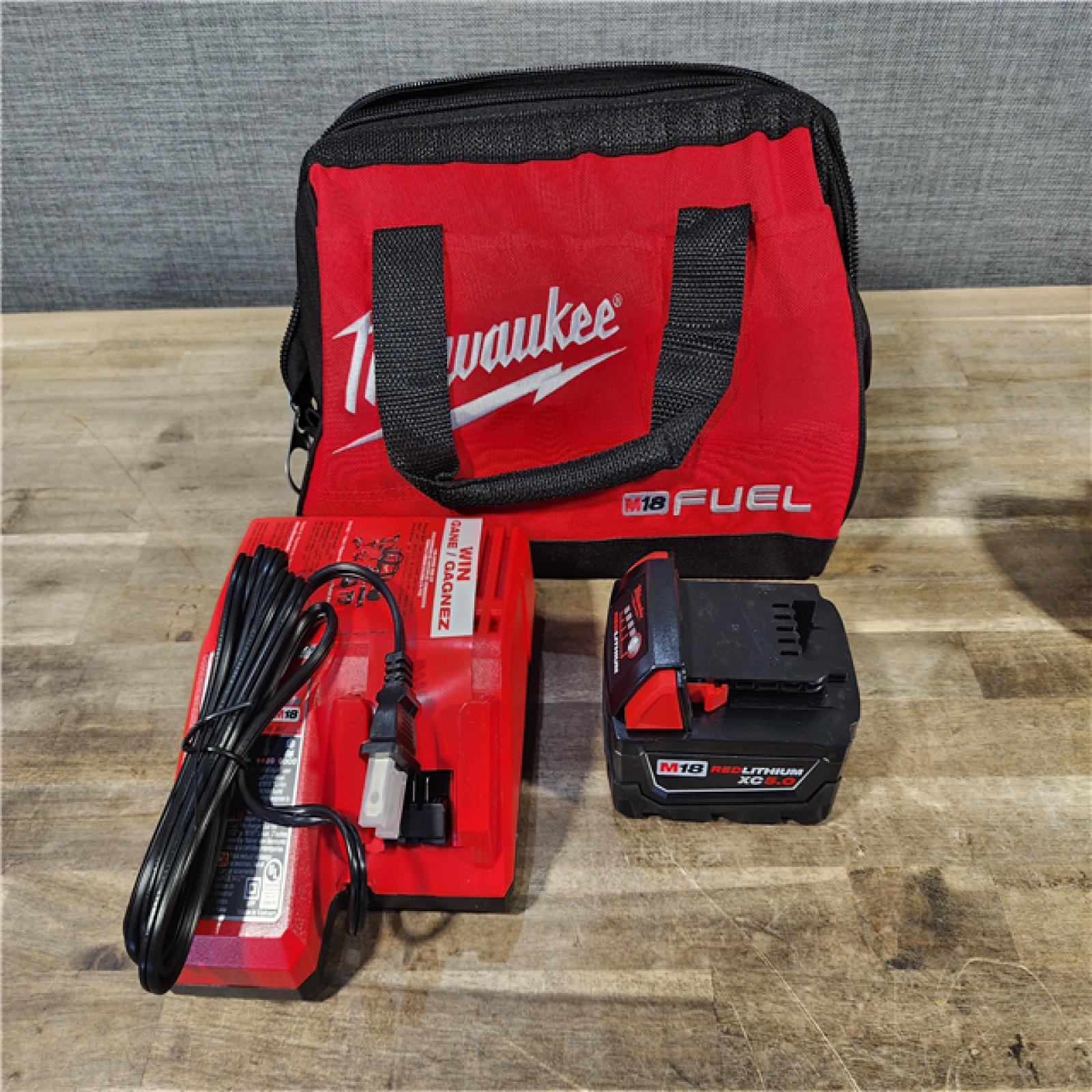 HOUSTON LOCATION - AS-IS Milwaukee M18 1/2 in. Cordless Brushless High Torque Impact Wrench Kit (Battery & Charger)