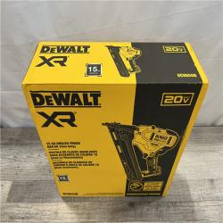 NEW - DEWALT 20V MAX XR Lithium-Ion Cordless 15-Gauge Angled Finish Nailer (Tool Only)