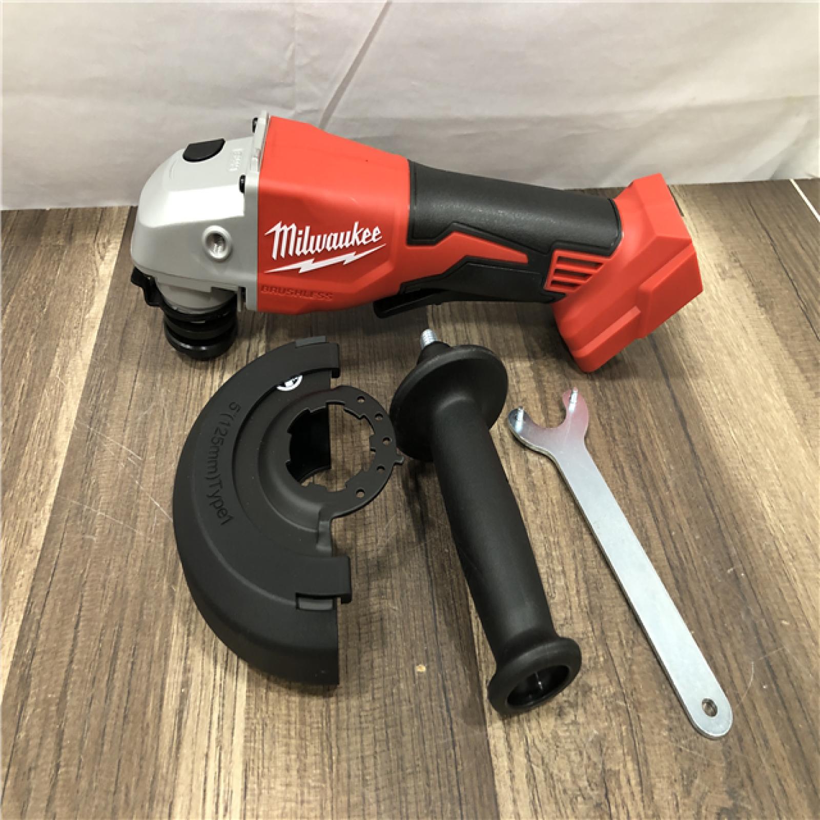 AS-IS Milwaukee 18V Lithium-Ion Brushless Cordless 4-1/2 in./5 in. Grinder w/Paddle Switch (Tool-Only)