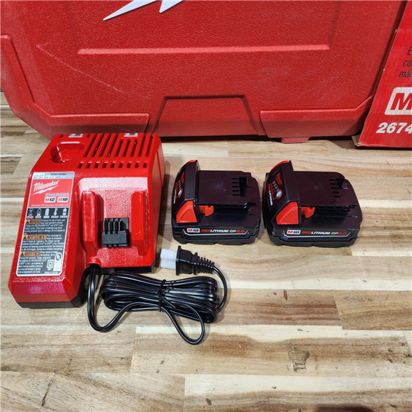 HOUSTON LOCATION - AS-IS MILWAUKEE 2674-22C M18 Short Throw Press Tool Kit with PEX Crimp Jaws