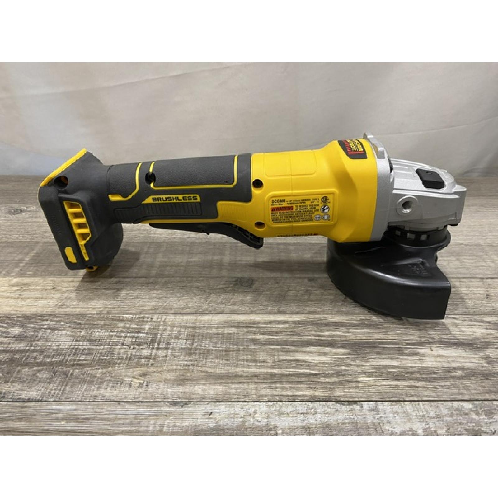 AS-IS DEWALT 20V MAX Cordless Brushless 4-1/2 in. Angle Grinder with Paddle Switch (Tool Only)