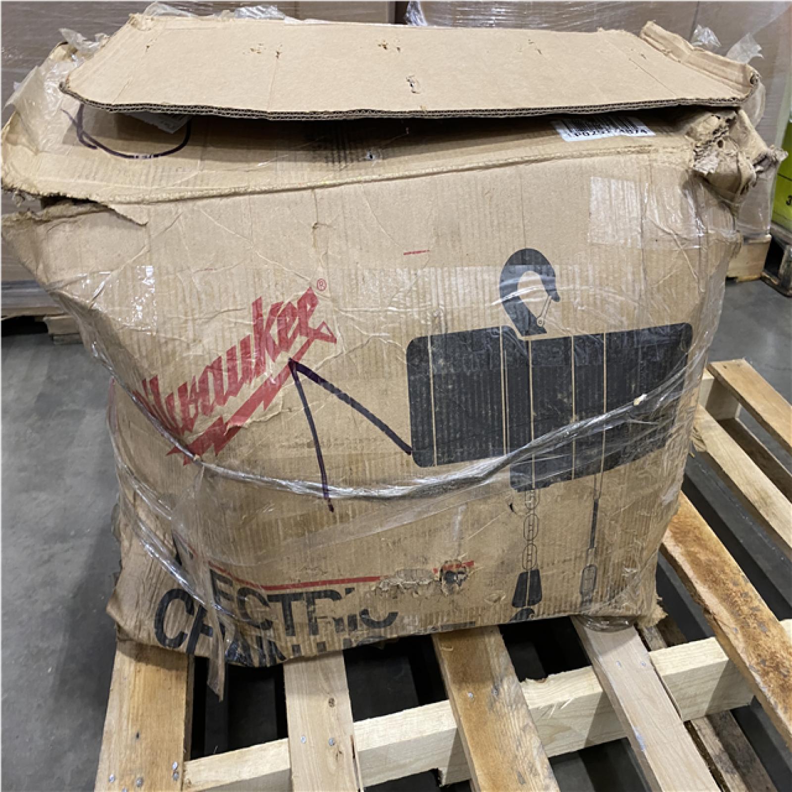 Dallas Location - As-Is Milwaukee 2-Ton 20 ft. Electric Chain Hoist