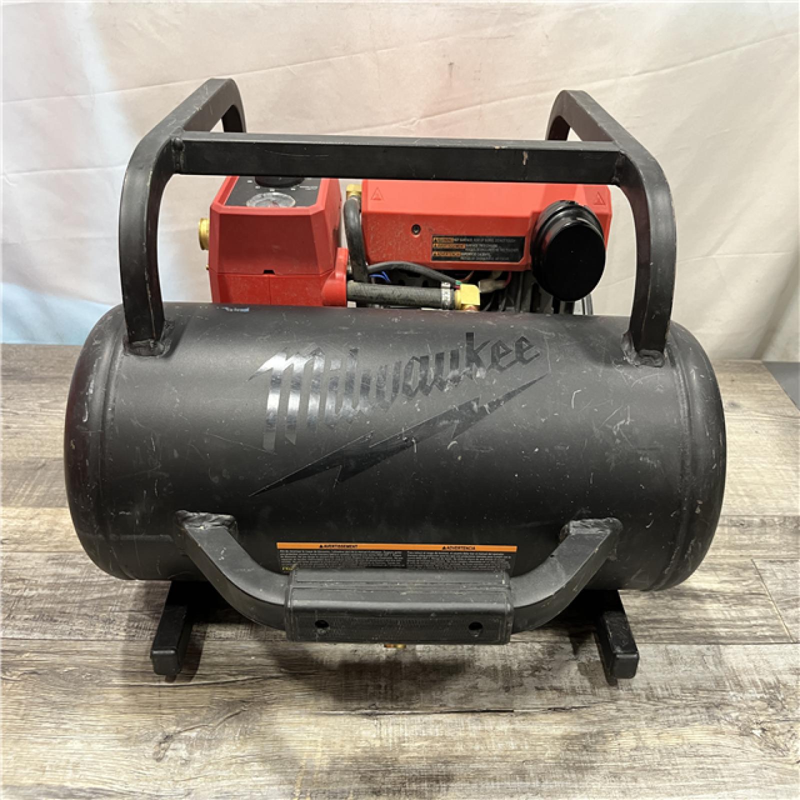 AS-IS Milwaukee FUEL 18-Volt Lithium-Ion Brushless Cordless 2 Gal. Electric Compact Quiet Compressor (Tool-Only)