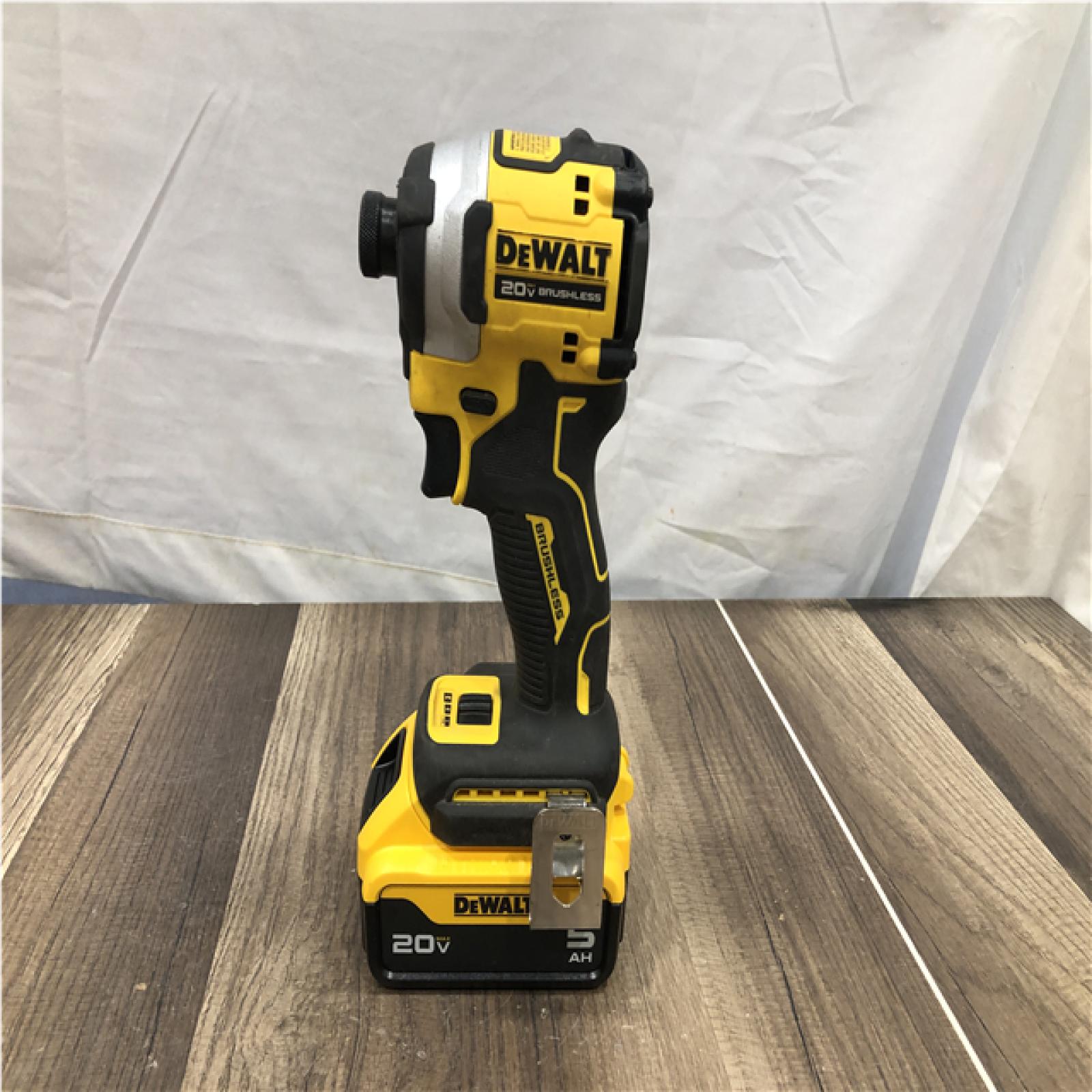 AS-IS DEWALT ATOMIC 20V MAX Lithium-Ion Cordless 1/4 in. Brushless Impact Driver Kit