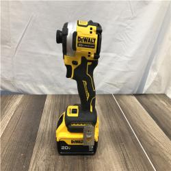 AS-IS DEWALT ATOMIC 20V MAX Lithium-Ion Cordless 1/4 in. Brushless Impact Driver Kit