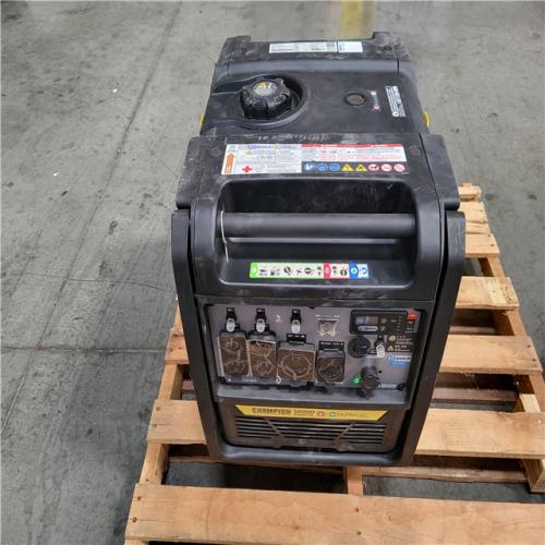 CALIFORNIA AS-IS CHAMPION 6500-Watt Recoil Start Gasoline and Propane Powered Dual Fuel Inverter Portable Generator