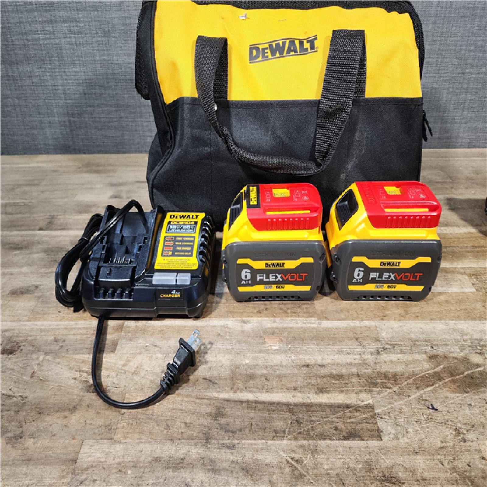 HOUSTON LOCATION - AS-IS (APPEARS LIKE NEW) DeWalt 20V MAX Lithium-Ion Cordless 3-Tool Combo Kit with (2) FLEXVOLT 6.0 Ah Batteries and Charger