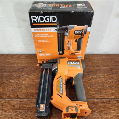 AS-IS RIDGID 18V Brushless Cordless 18-Gauge 2-1/8 in. Brad Nailer (Tool Only)