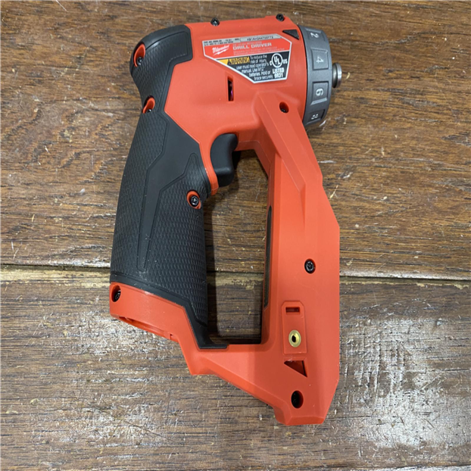 AS-IS Milwaukee M12 FUEL 12V Lithium-Ion Brushless Cordless 4-in-1 Installation 3/8 in. Drill Driver Kit with 4-Tool Heads