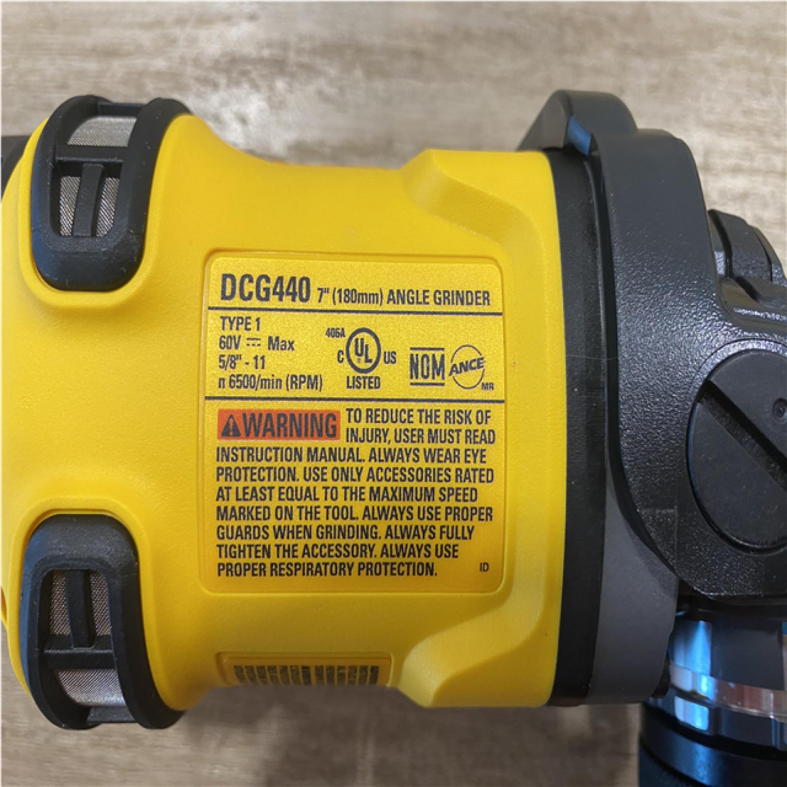 AS-IS DEWALT FLEXVOLT 60V Cordless 7 in. Angle Grinder (Tool-Only)