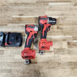 HOUSTON LOCATION - AS - IS Milwaukee 18-Volt Lithium-Ion Brushless Cordless Compact Hammer Drill/Impact Combo Kit