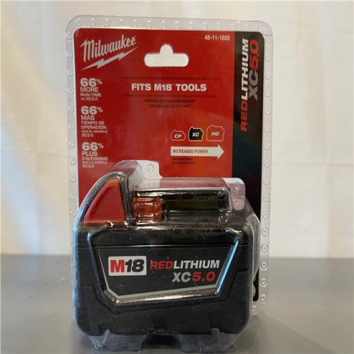 New! - Milwaukee 48-11-1850R M18 18V REDLITHIUM XC5.0 Oil Resistant Battery