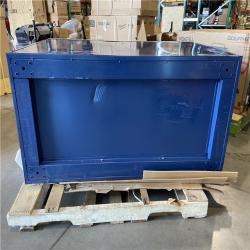 DALLAS LOCATION - Husky 52 in. W x 25 in. D 10-Drawer Mobile Workbench Tool Chest with Solid Wood Work Top in Gloss Blue