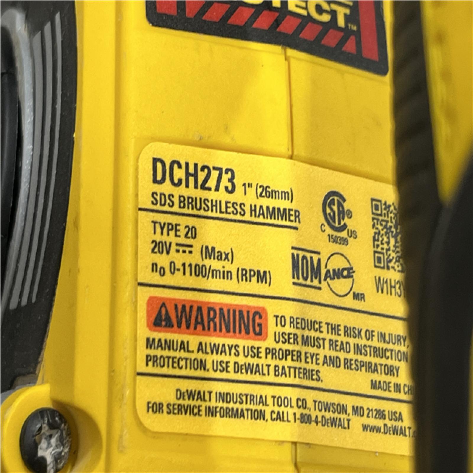 AS-IS DEWALT 20V MAX XR Cordless Brushless 1 in. SDS Plus L-Shape Rotary Hammer (Tool Only)
