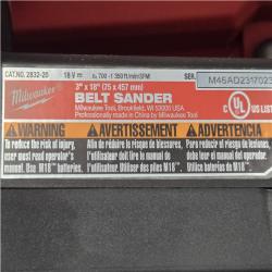 AS-IS Milwaukee FUEL 18-Volt Lithium-Ion Cordless Belt Sander (Tool-Only)