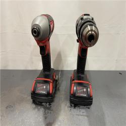 AS-IS - Milwaukee M18 18V Lithium-Ion Cordless Drill Driver/Impact Driver Combo Kit (2-Tool)
