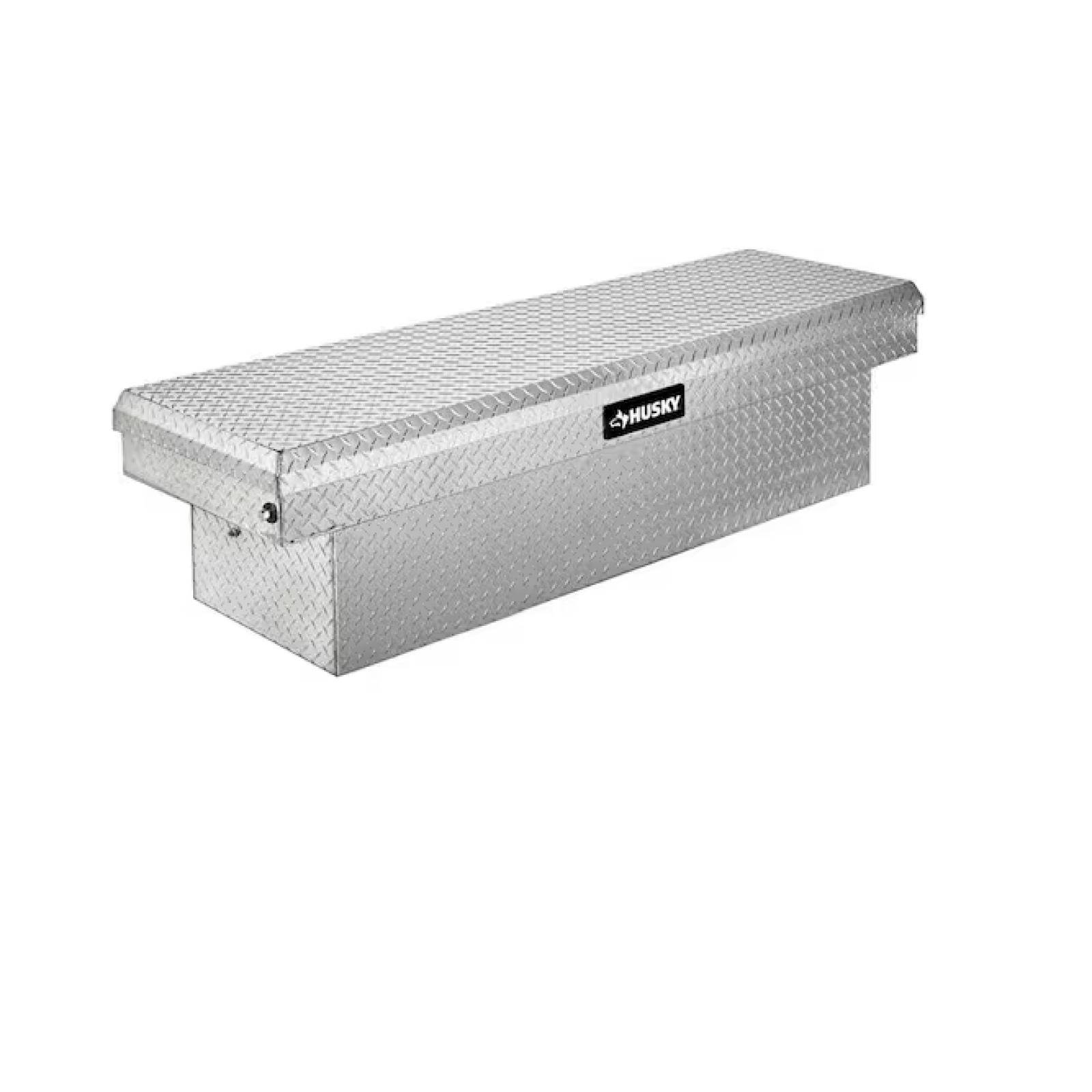 DALLAS LOCATION - Husky 71.36 in. Diamond Plate Aluminum Full Size Crossbed Truck Tool Box