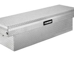 DALLAS LOCATION - Husky 71.36 in. Diamond Plate Aluminum Full Size Crossbed Truck Tool Box