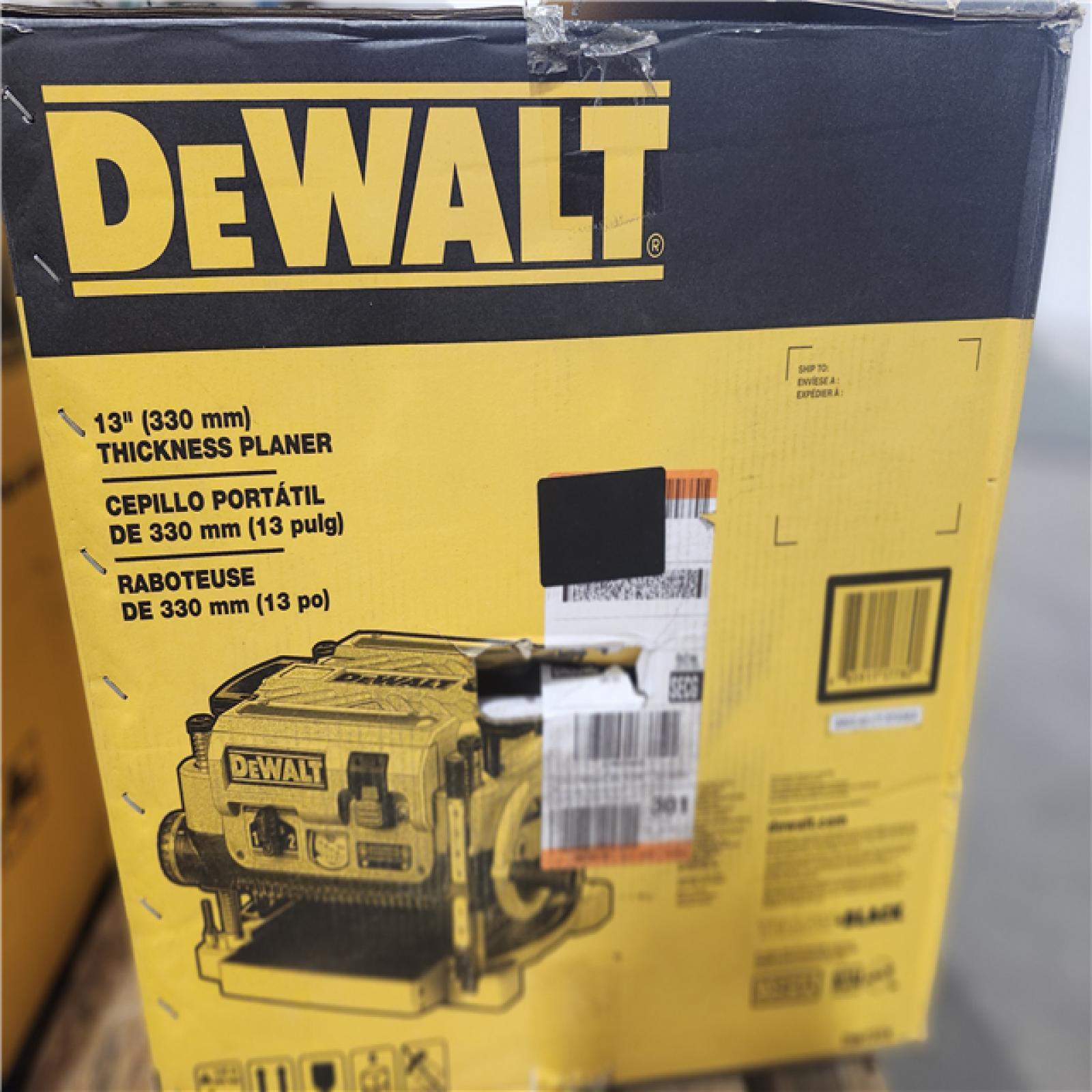 As-Is- DEWALT 13 2 Speed 3-Knife Thickness Planer