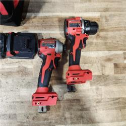 HOUSTON LOCATION - AS - IS Milwaukee 18V Lithium-Ion Brushless Cordless Compact Drill/Impact Combo Kit