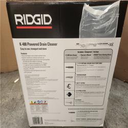 Phoenix NEW RIDGID K-400 Drain Cleaning Snake Auger 120-Volt Drum Machine with C-32IW 3/8 in. x 75 ft. Cable (No Tool Set & Gloves)