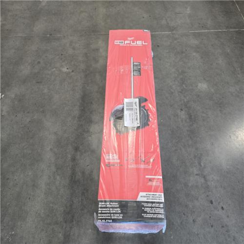 AS-IS Milwaukee M18 FUEL QUIK-LOK Rubber Broom Attachment (Attachment Only)