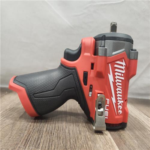 AS-IS- Milwaukee M12 FUEL M12 3/8 in. Cordless Brushless High Torque Impact Wrench (Tool-Only)