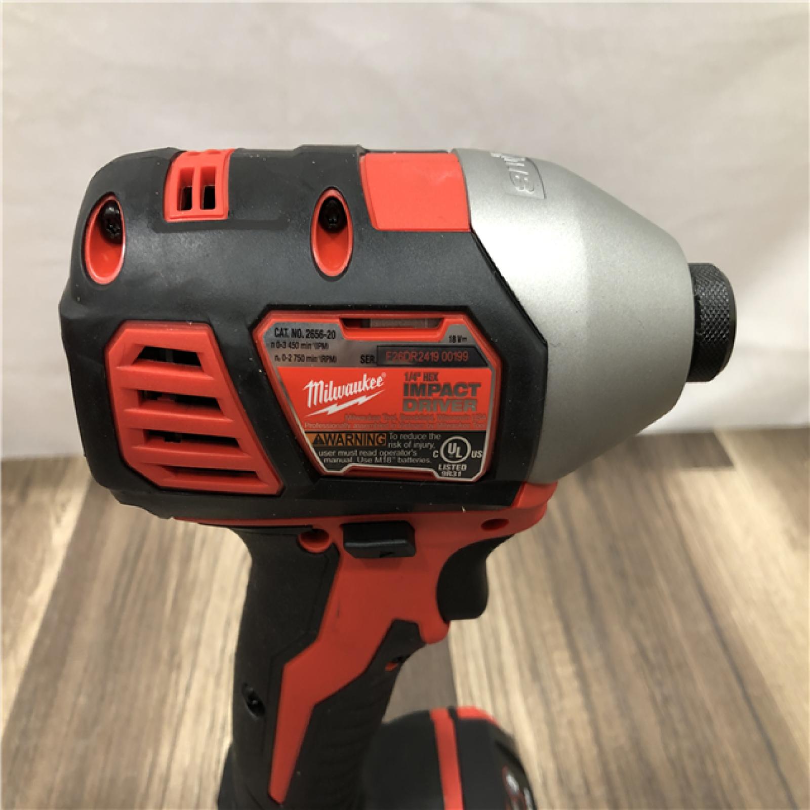 AS-IS Milwaukee 18V Lithium-Ion Cordless Drill Driver/Impact Driver Combo Kit