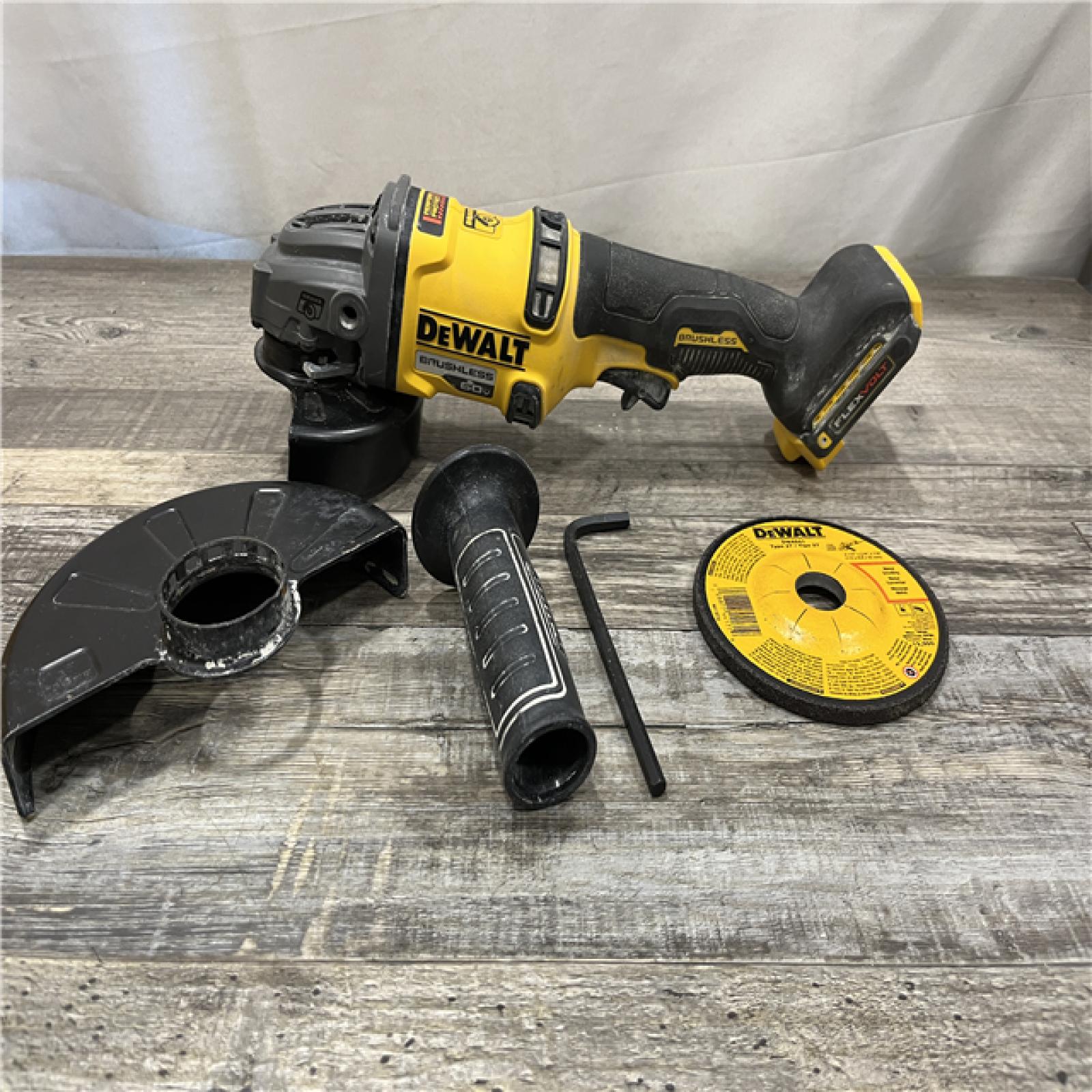 AS-IS DEWALT FLEXVOLT 60V MAX Cordless Brushless 4.5 in. to 6 in. Small Angle Grinder with Kickback Brake (Tool Only)