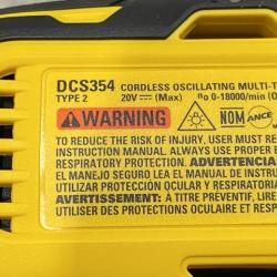 AS-IS DEWALT ATOMIC 20V MAX Cordless Brushless Oscillating Multi Tool Kit