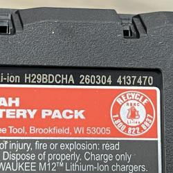 AS-IS Milwaukee 12V Lithium-Ion XC Extended Capacity Battery Pack 6.0Ah (2-Pack)
