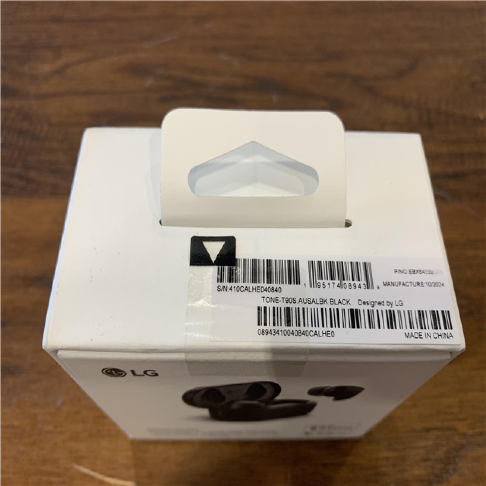 NEW! LG TONE Free T90S Dolby Atmos True Wireless Bluetooth Earbuds with UVnano+ and Plug & Wireless, Black