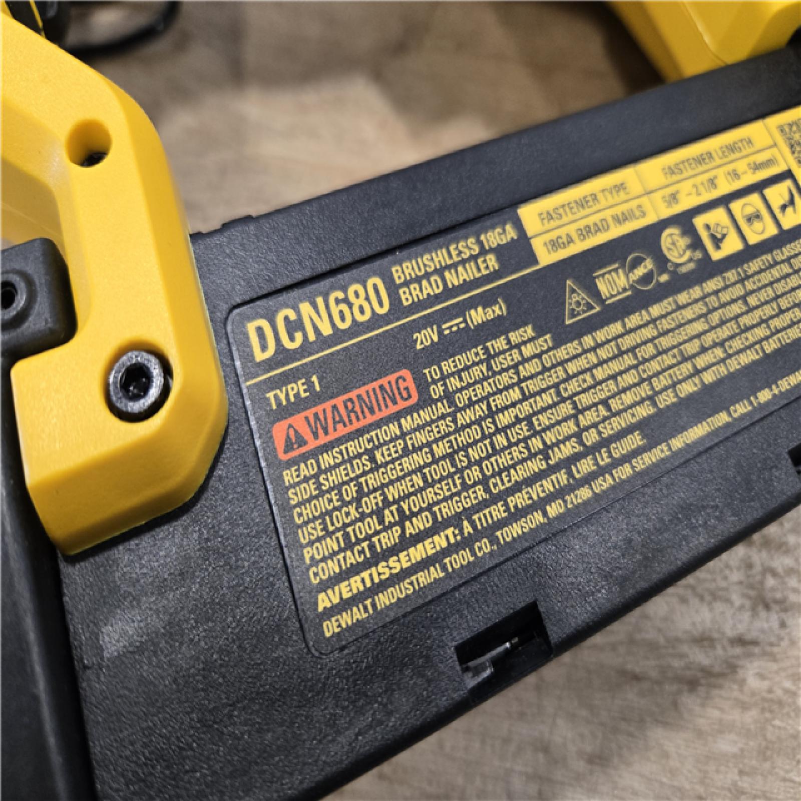 AS-IS DEWALT 20V MAX XR Electric Cordless 18-Gauge Brad Nailer (Tool Only)
