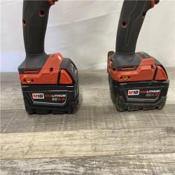 AS-IS Milwaukee FUEL 18V Lithium-Ion Brushless Cordless Hammer Drill and Impact Driver Combo Kit