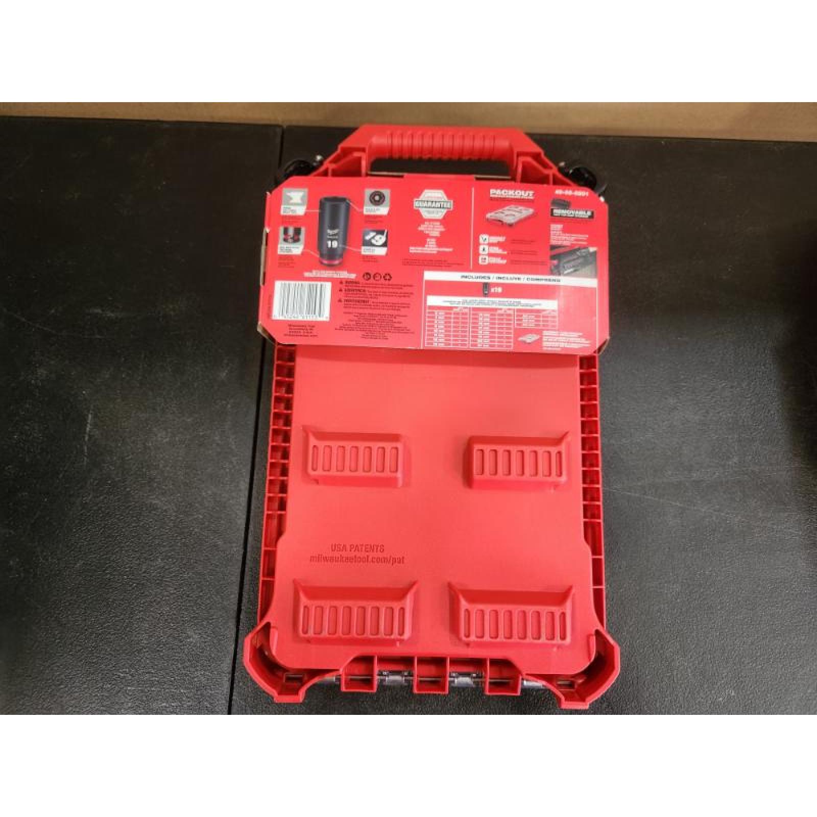 Phoenix NEW Milwaukee SHOCKWAVE Impact-Duty 3/8 in. Drive Metric Deep Well Impact PACKOUT Socket Set (19-Piece) (SEALED