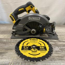 AS-IS DEWALT FLEXVOLT 60V MAX Cordless Brushless 7-1/4 in. Circular Saw with Brake (Tool Only)