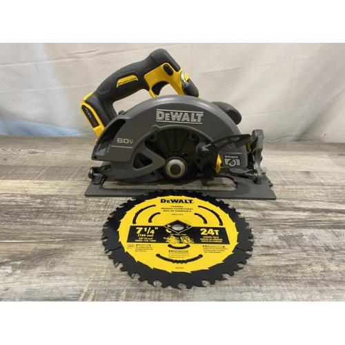 AS-IS DEWALT FLEXVOLT 60V MAX Cordless Brushless 7-1/4 in. Circular Saw with Brake (Tool Only)