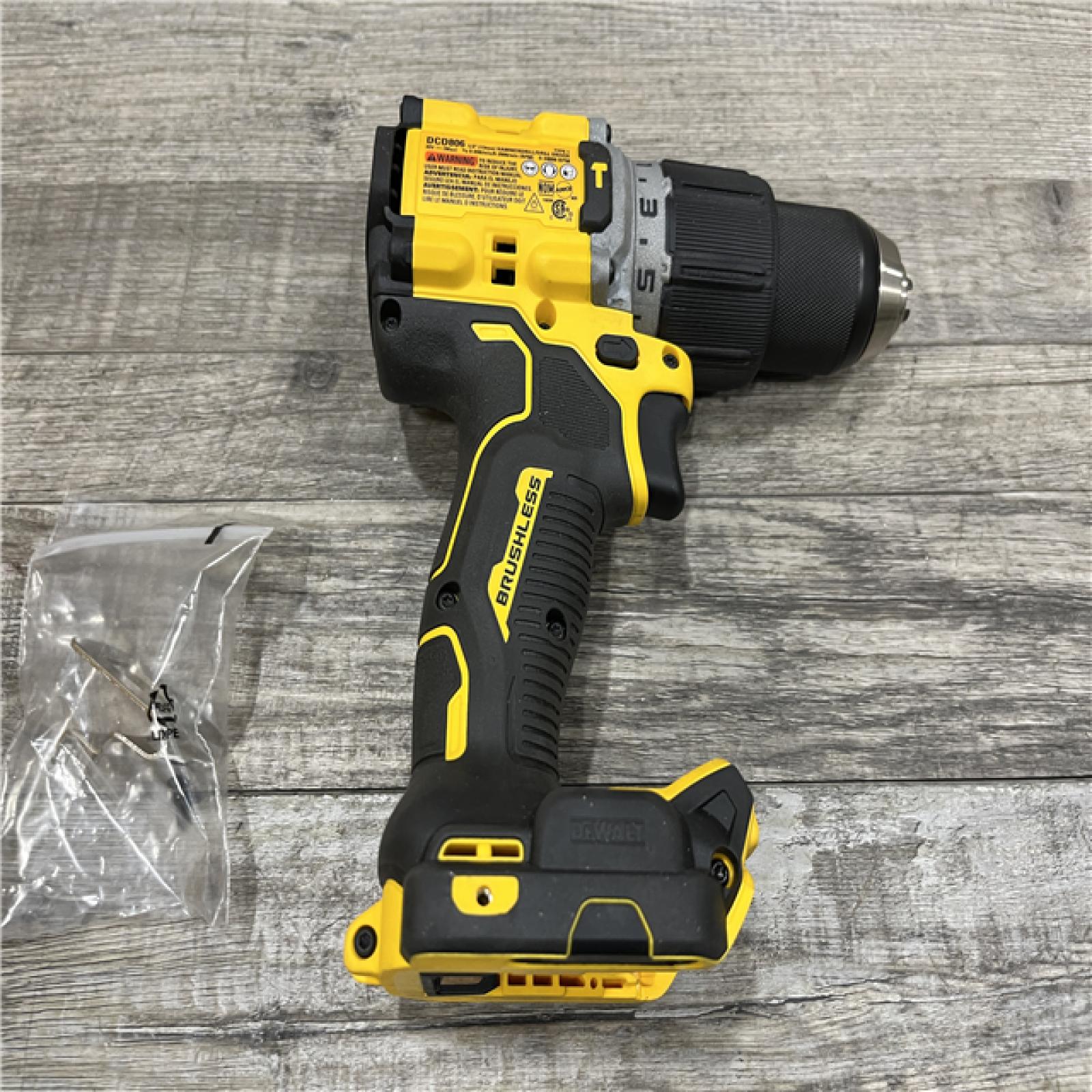 AS-IS DEWALT 20V XR Brushless Cordless 1/2 in. Hammer Drill (Tool-Only)