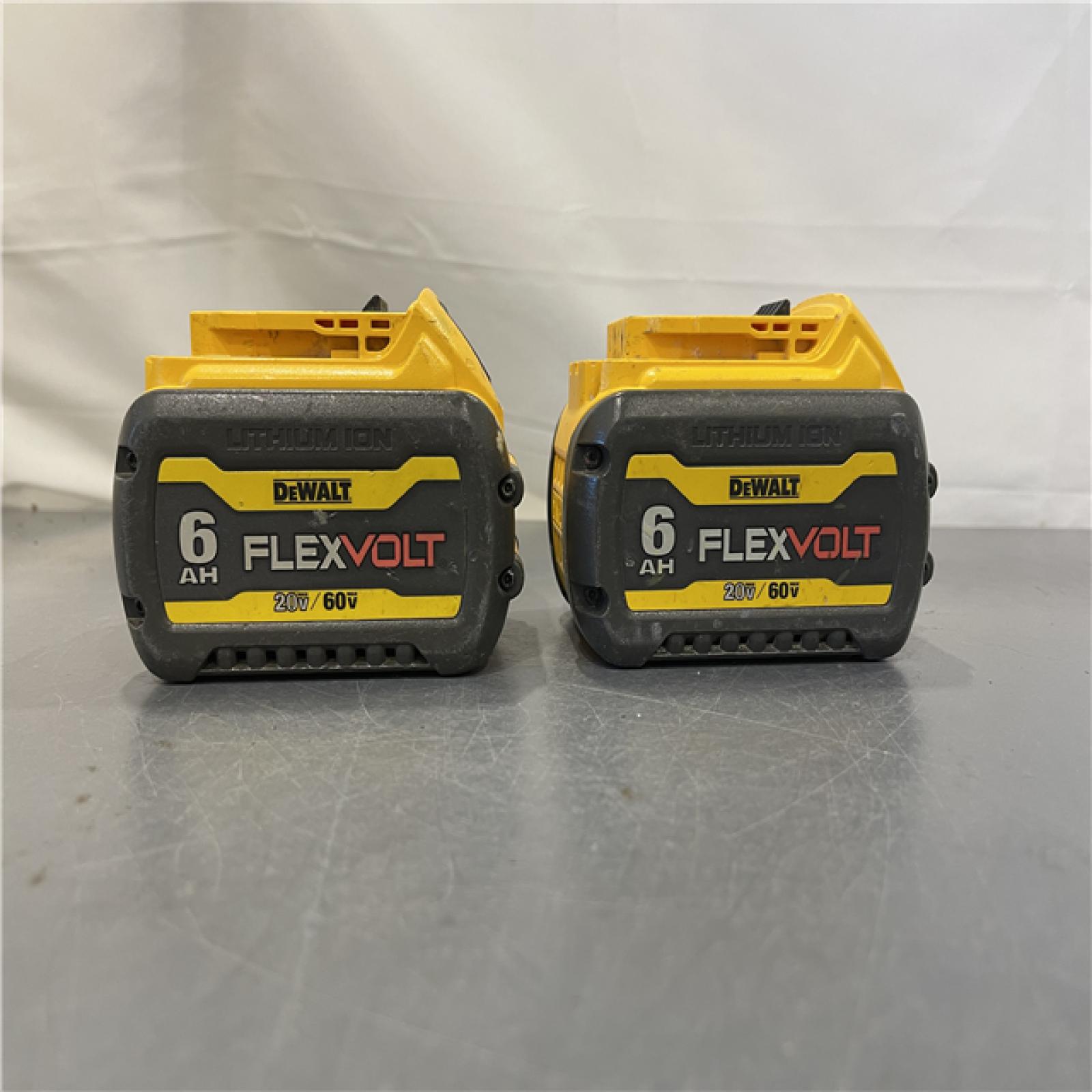 AS-IS - DEWALT FLEXVOLT 20-Volt/60-Volt MAX Lithium-Ion 6.0Ah Battery Pack (2-Pack)