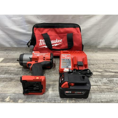 AS-IS Milwaukee FUEL 18V Lithium-Ion Brushless Cordless 1/2 in. Impact Wrench w/Friction Ring Kit