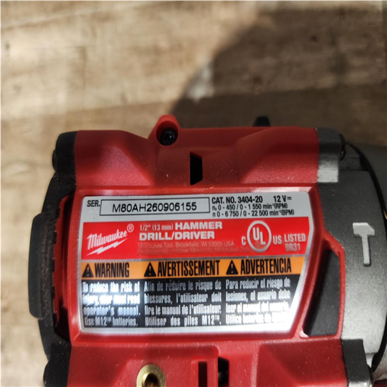 Houston Location AS-IS Milwaukee FUEL Drill and Battery