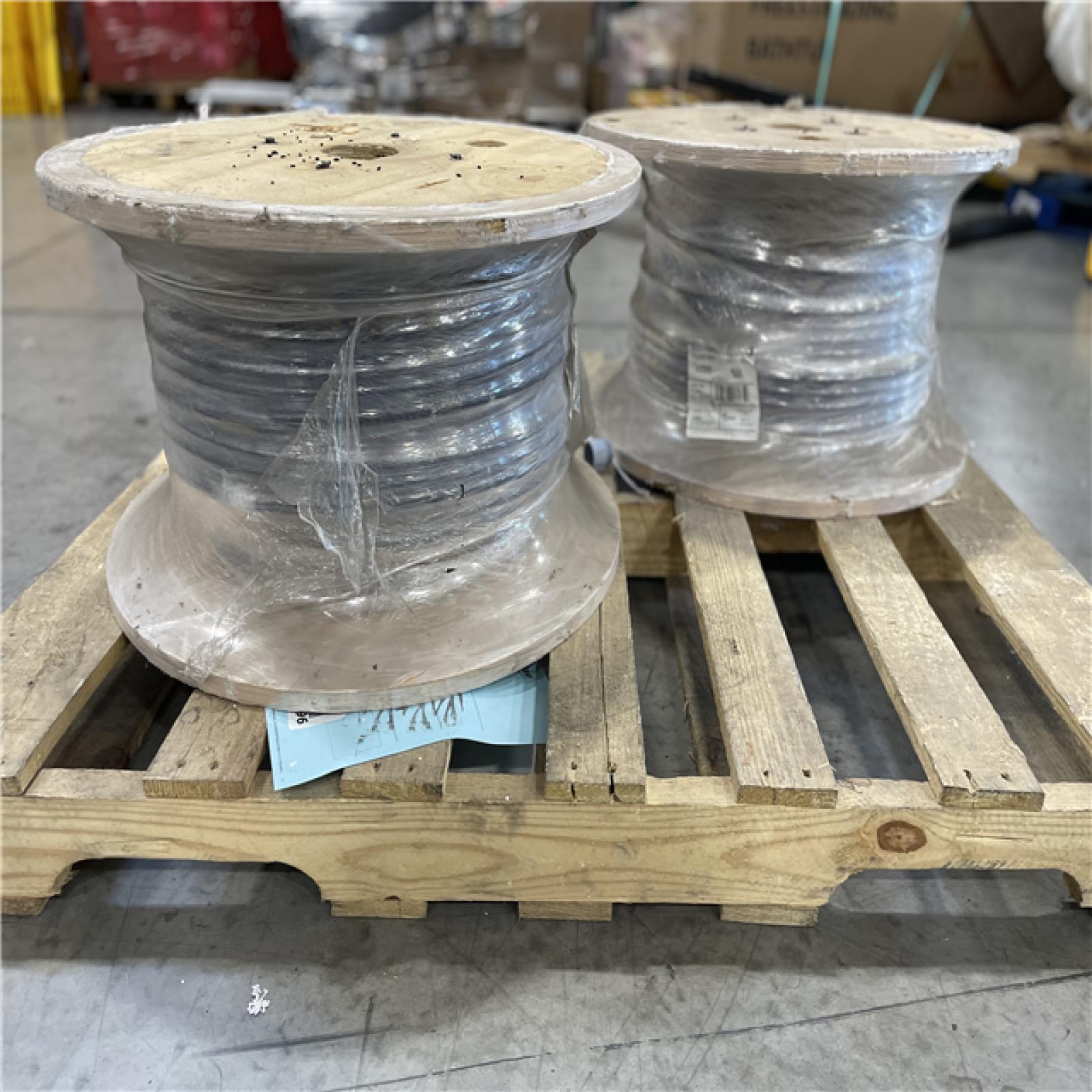 DALLAS LOCATION- AS-IS CERROWIRE 500ft 3 GAUGE BLACK STRANDED THHN COPPER WIRE (2 UNITS)