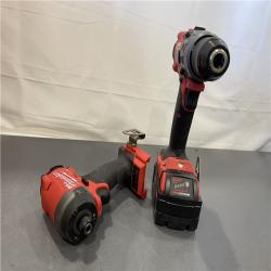 AS-IS - MILWAUKEE FUEL 18V Lithium-Ion Brushless Cordless Hammer Drill and Impact Driver Combo Kit