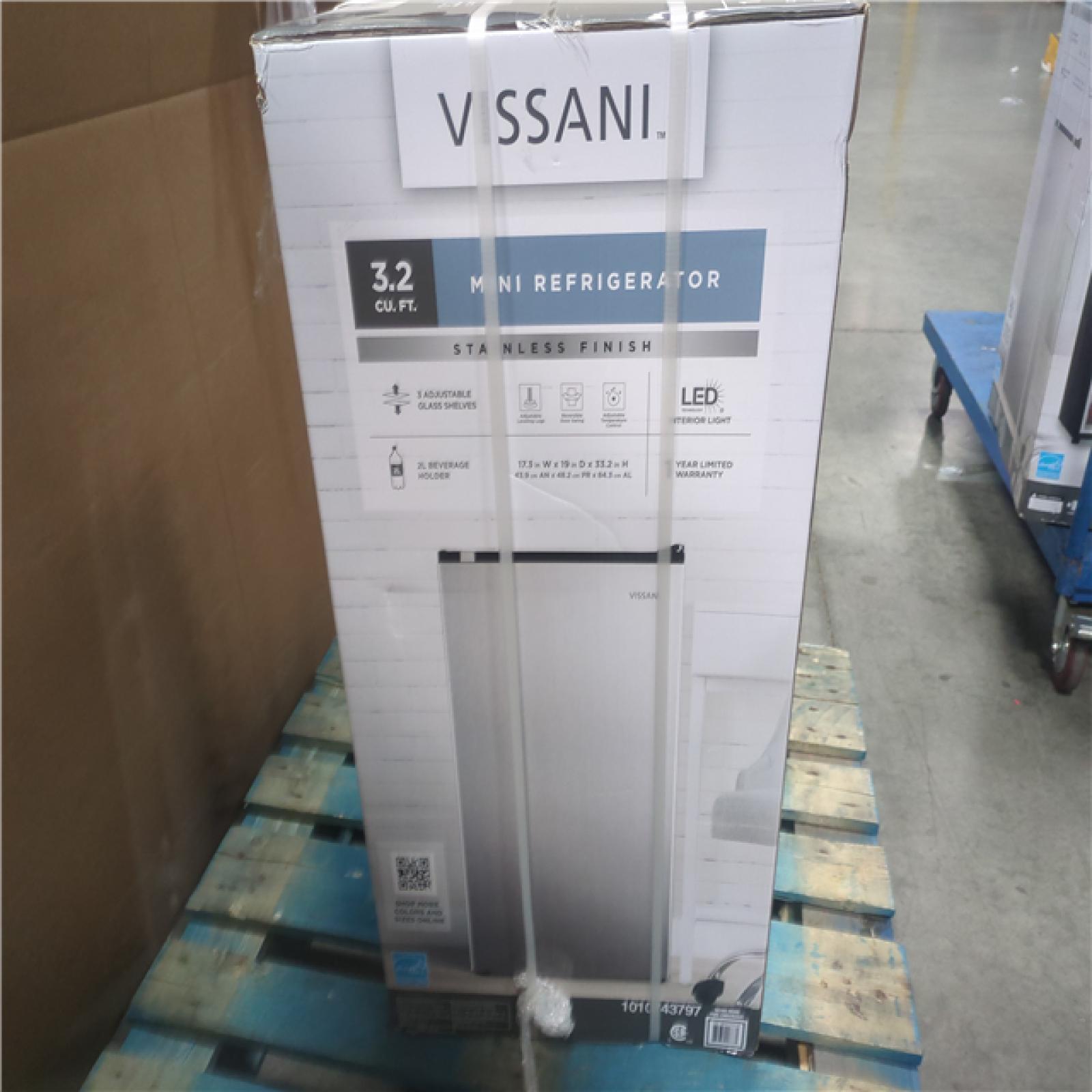 CALIFORNIA NEW VISSANI 3.2 CU. FT. MIN REFRIGERATOR