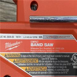 AS-IS Milwaukee FUEL 18V Lithium-Ion Brushless Cordless Compact Bandsaw (Tool-Only)