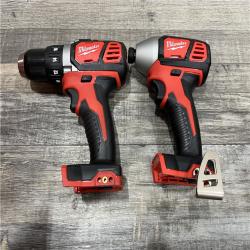 AS-IS Milwaukee 18V Lithium-Ion Cordless Drill Driver/Impact Driver Combo Kit