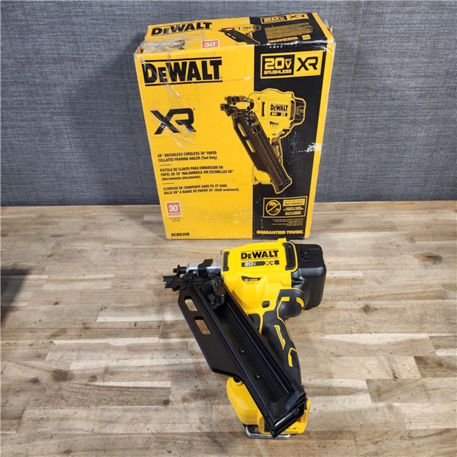 HOUSTON LOCATION - AS-IS DEWALT 20-Volt 30° Cordless Framing Nailer (Tool-Only)